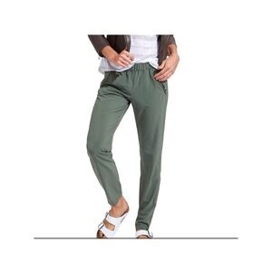 Athleta Aspire Ankle Pants Joggers Sz 2 Olive Green Athleisure Activewear Travel